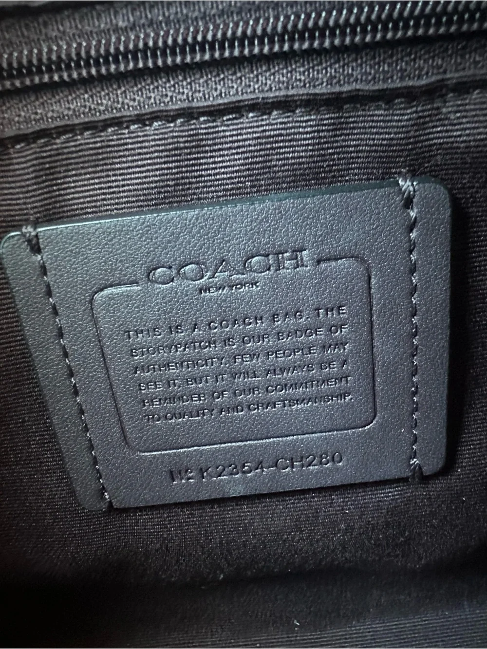 Coach signature Rowan Black Brown Mini Satchel with Gold Logo missing strap
